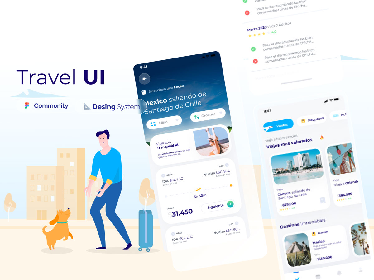 旅行app ui .fig素材
