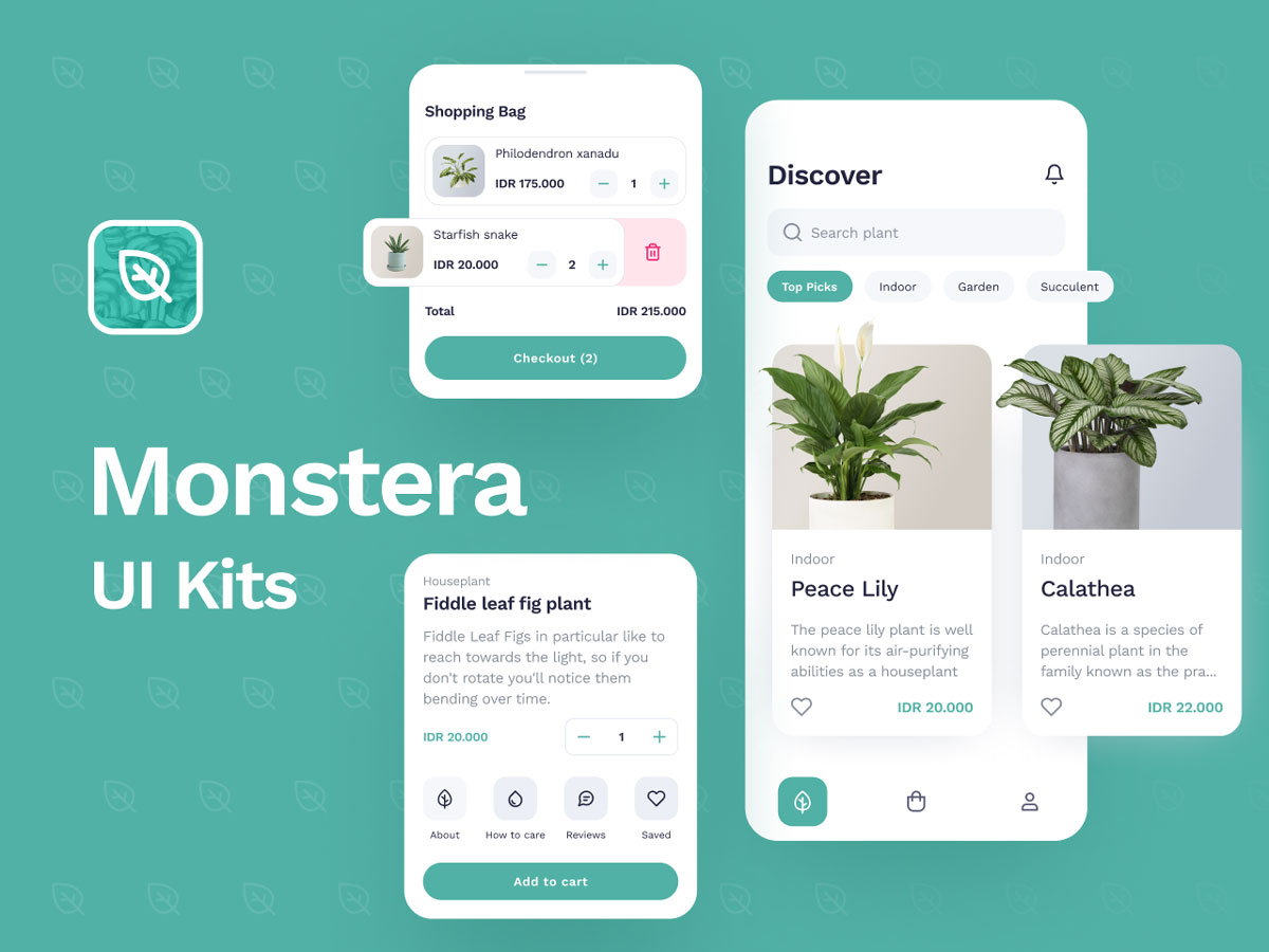 Monstera 家居电商app ui设计 .fig素材