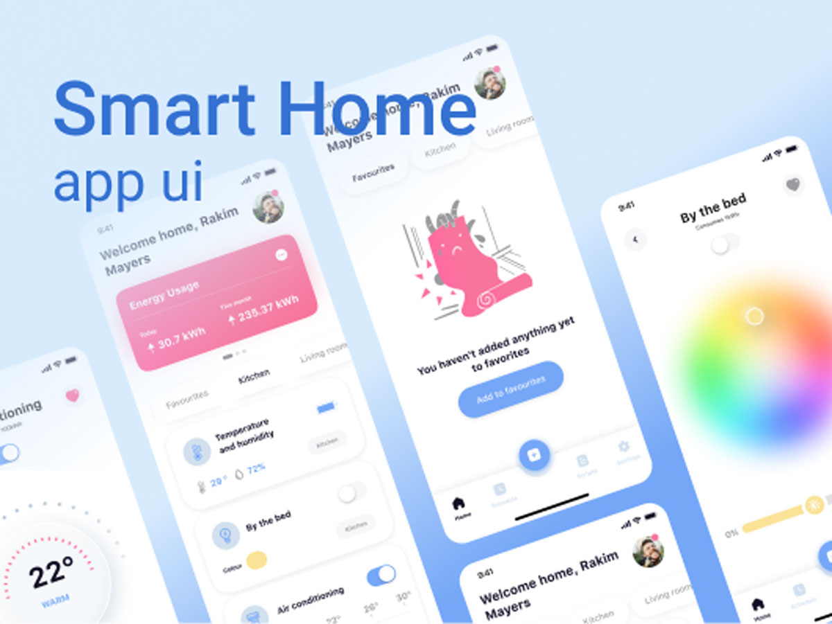Smart Home 智能家居app ui设计 .fig素材