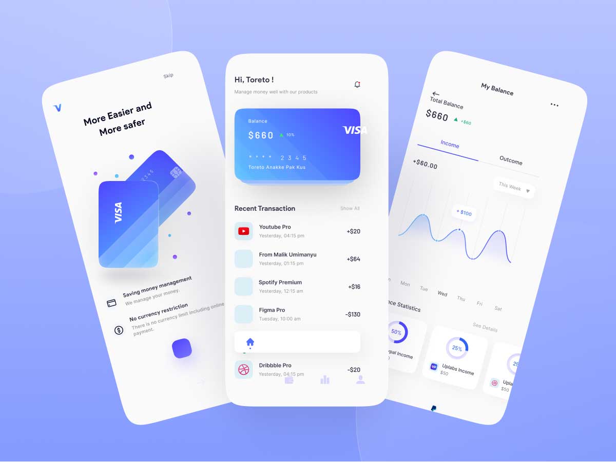 visz 金融app ui设计 .fig素材