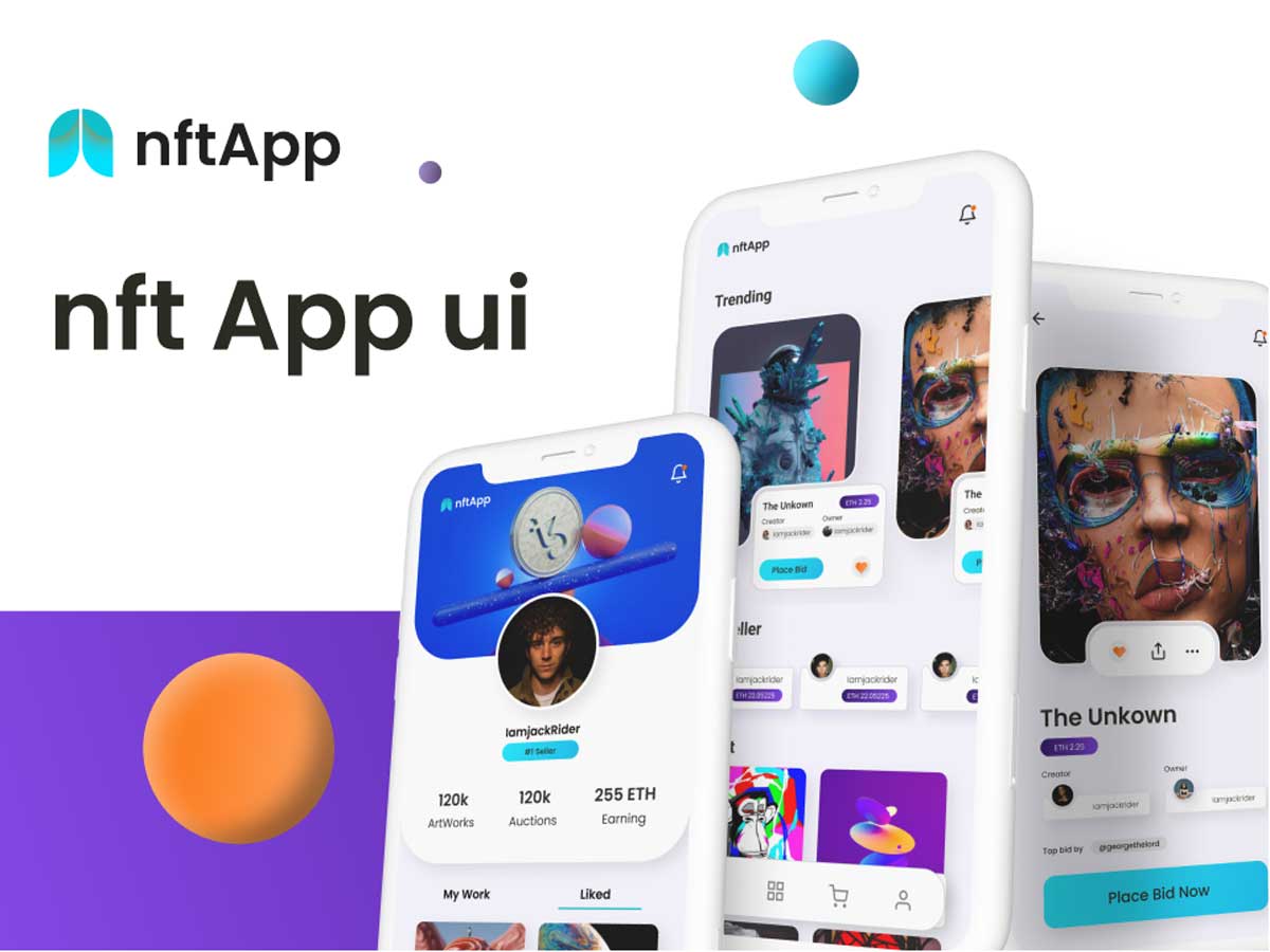 NFT 数字藏品交易app ui设计 .fig素材