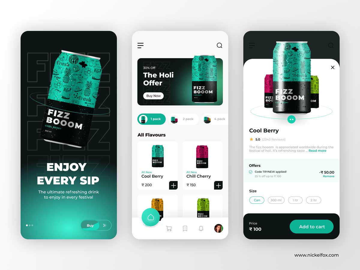 能量饮料电商app ui设计 .fig素材