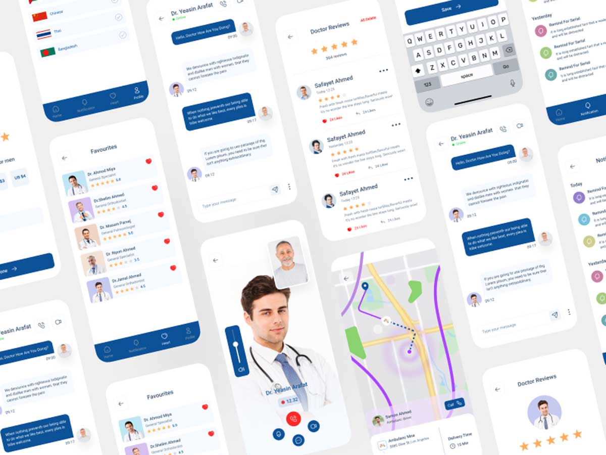 在线医疗app ui设计 .fig素材