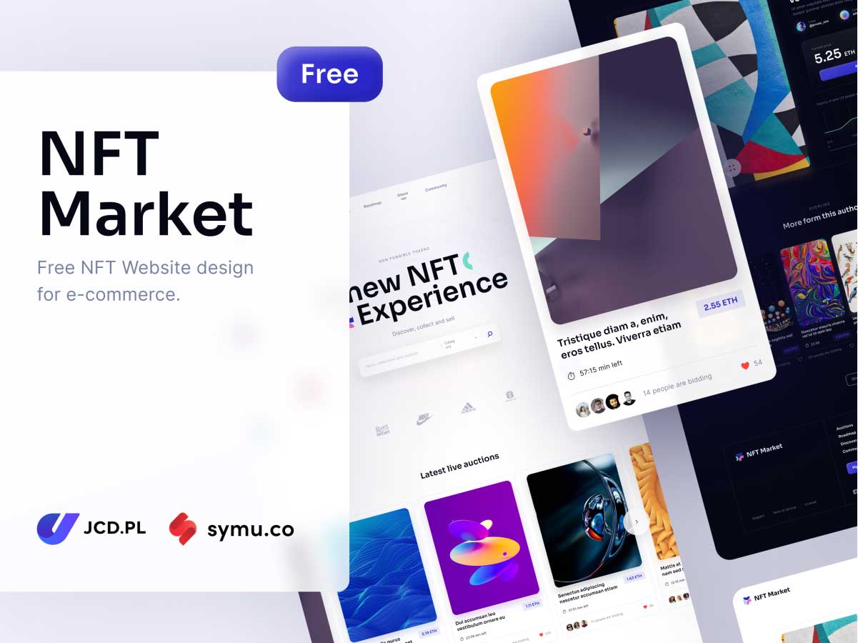 数字藏品NFT Market 网站UI .fig素材