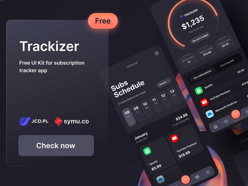 Trackier 服务跟踪app ui设计 .fig素材