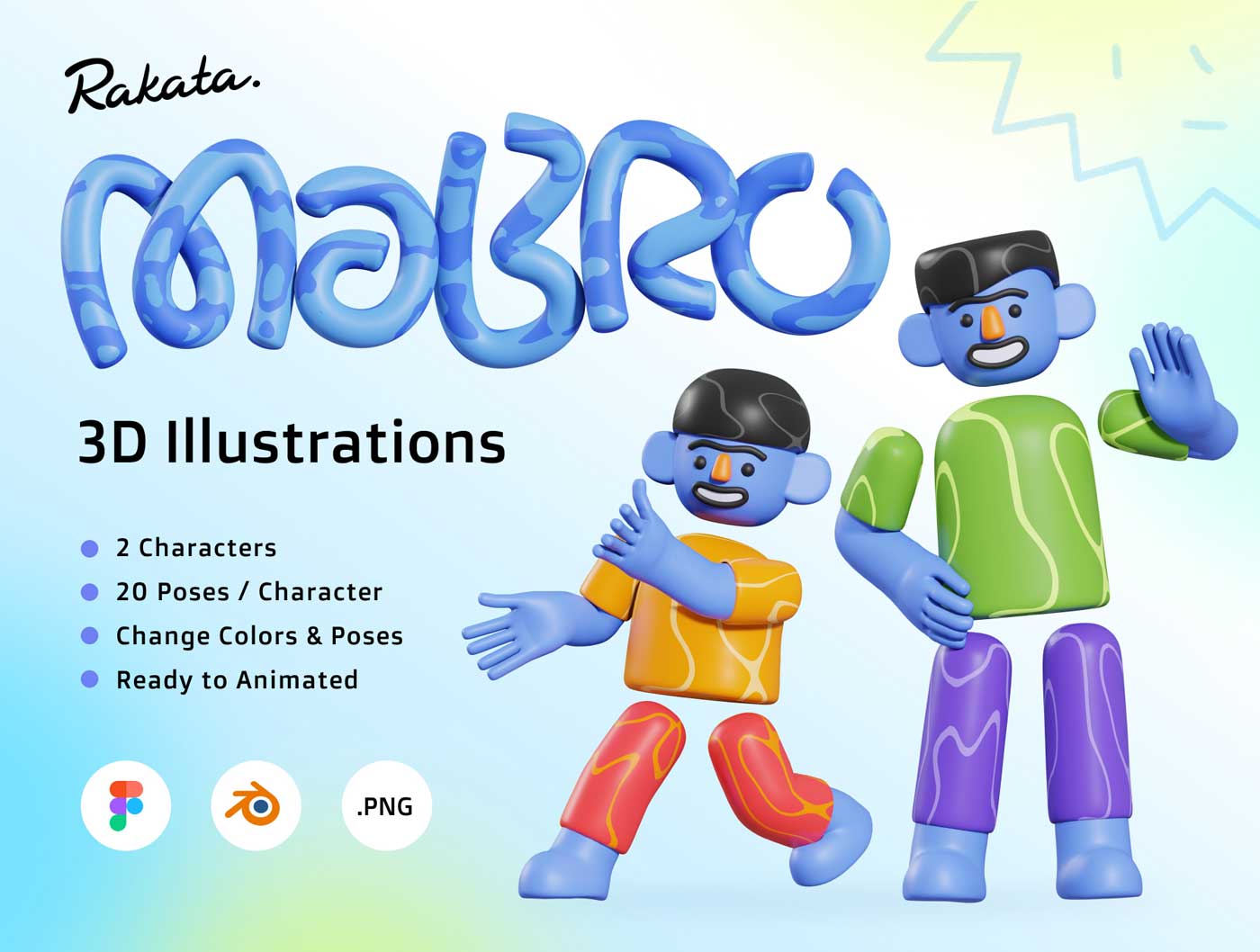 MaBro 3D插图设计素材 .fig .blend源文件