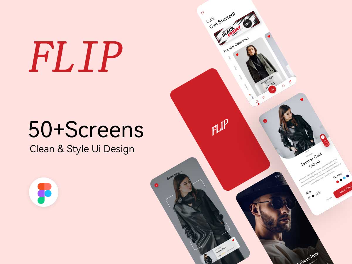 Flip Brand电商app ui设计 .fig素材