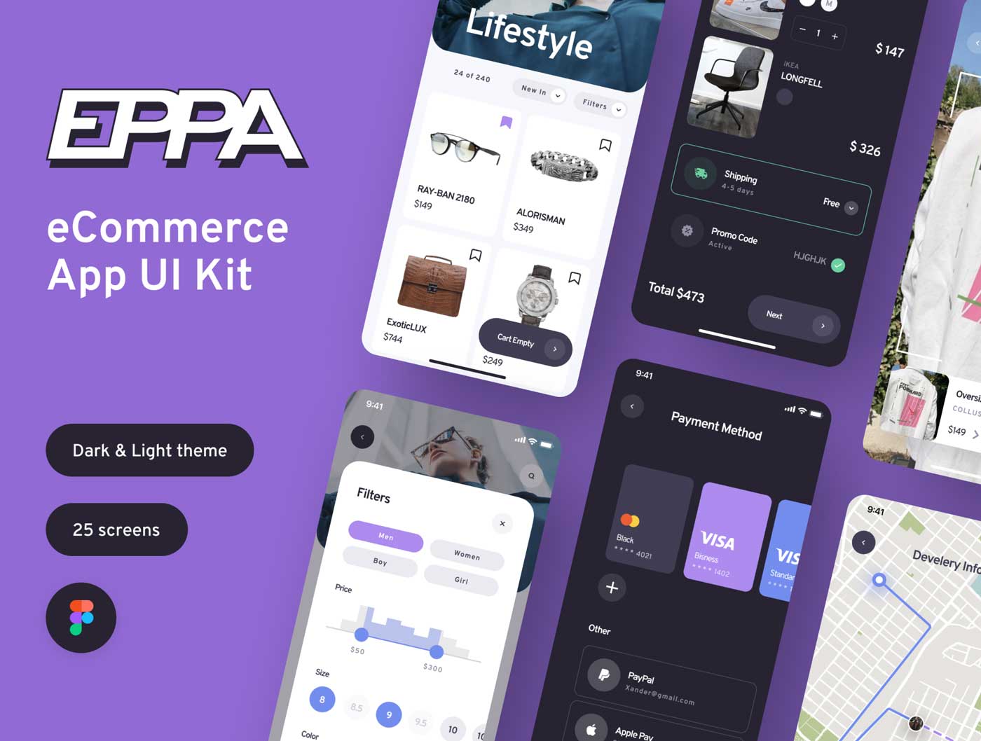 EPPA电商app ui设计素材 Figma源文件