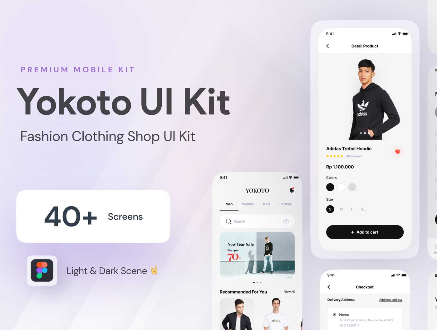 Yokoto服装电商app ui设计资源 Figma素材
