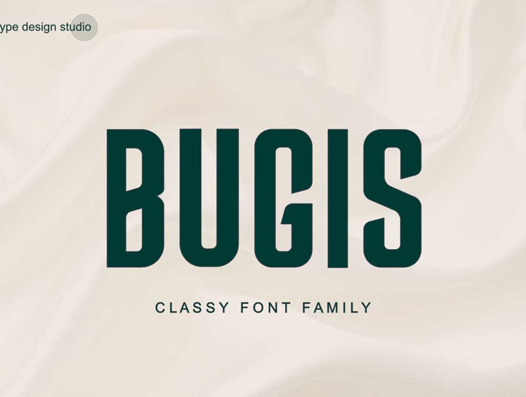 Bugis英文字体设计素材 .ttf安装包