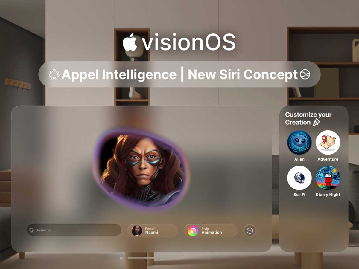 visionOS Siri Concept UI设计素材