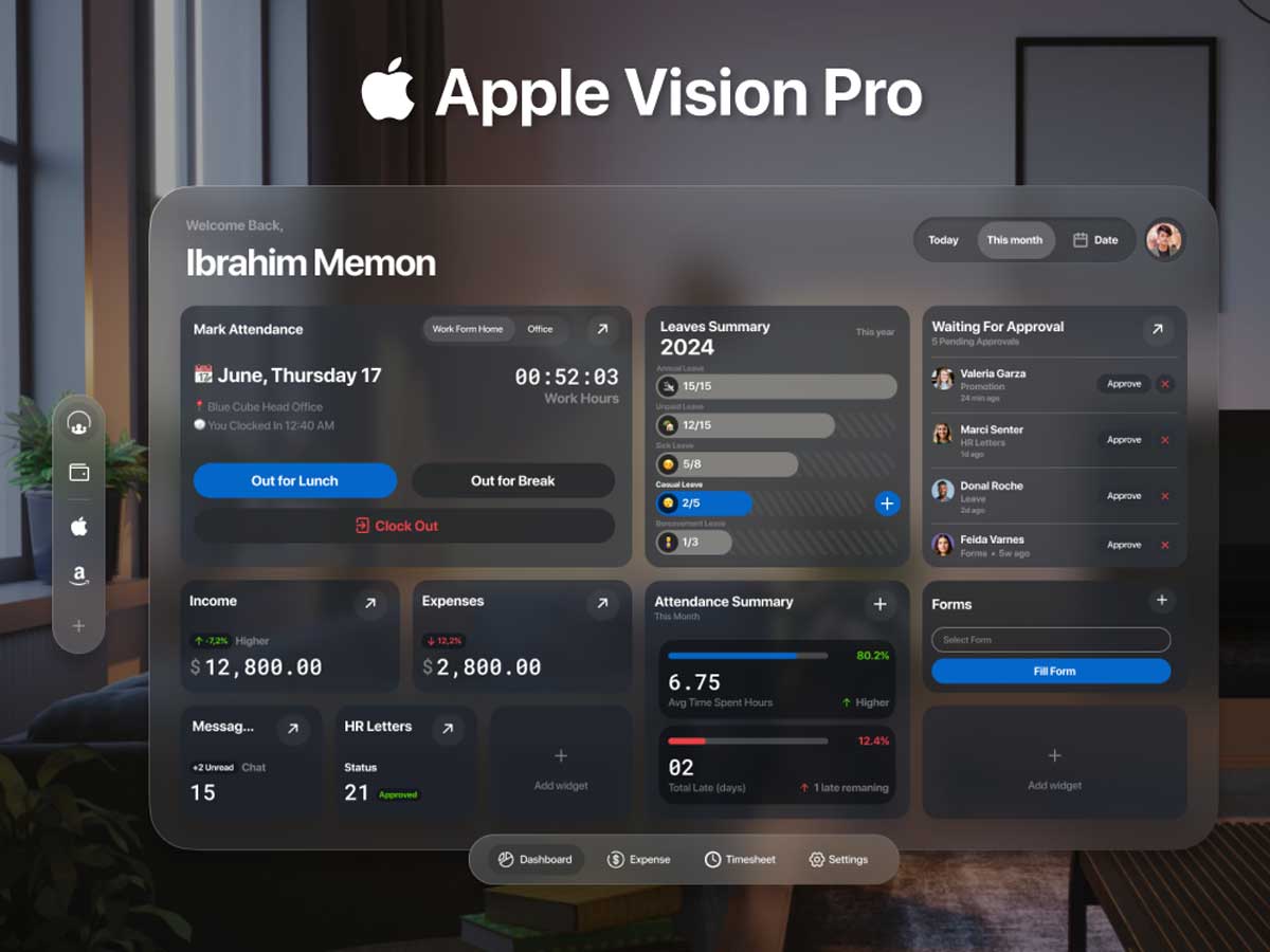 Apple Vision Pro UI组件