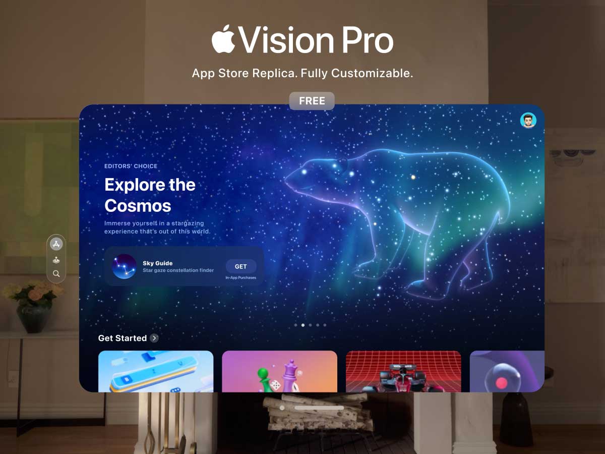 Apple Vision Pro – App Store Replica .fig素材下载