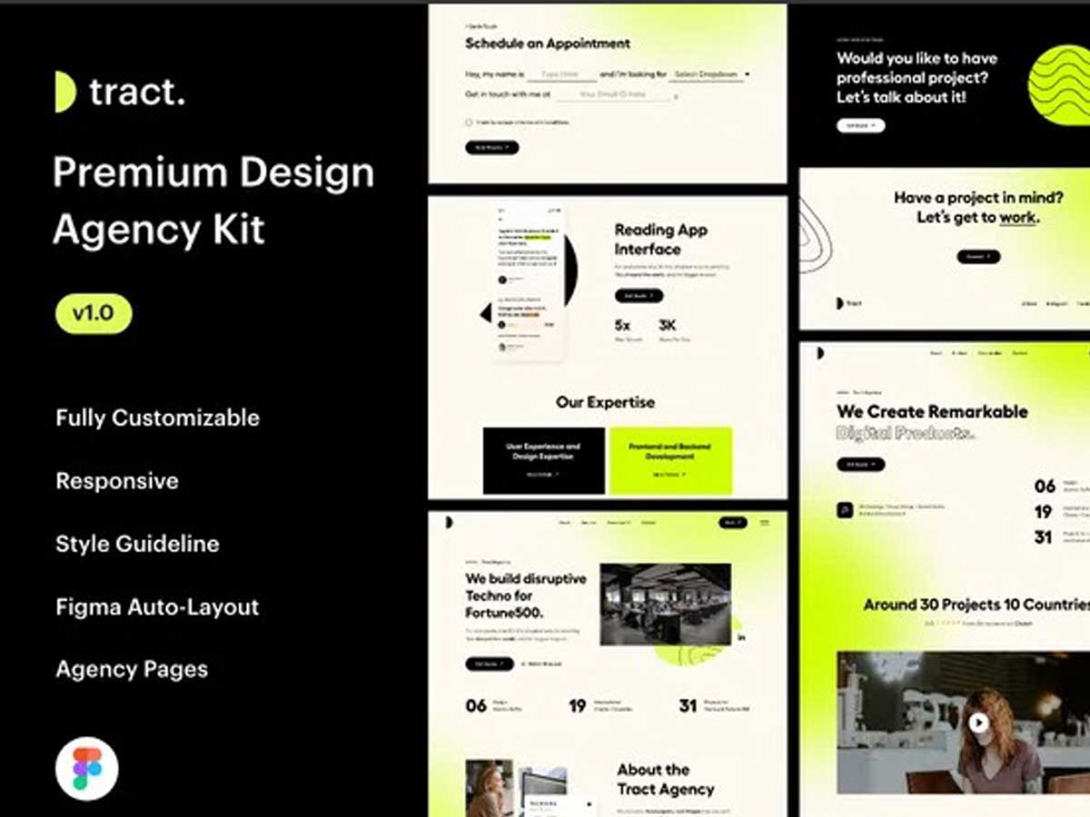 Tract Agency高级网站设计套件
