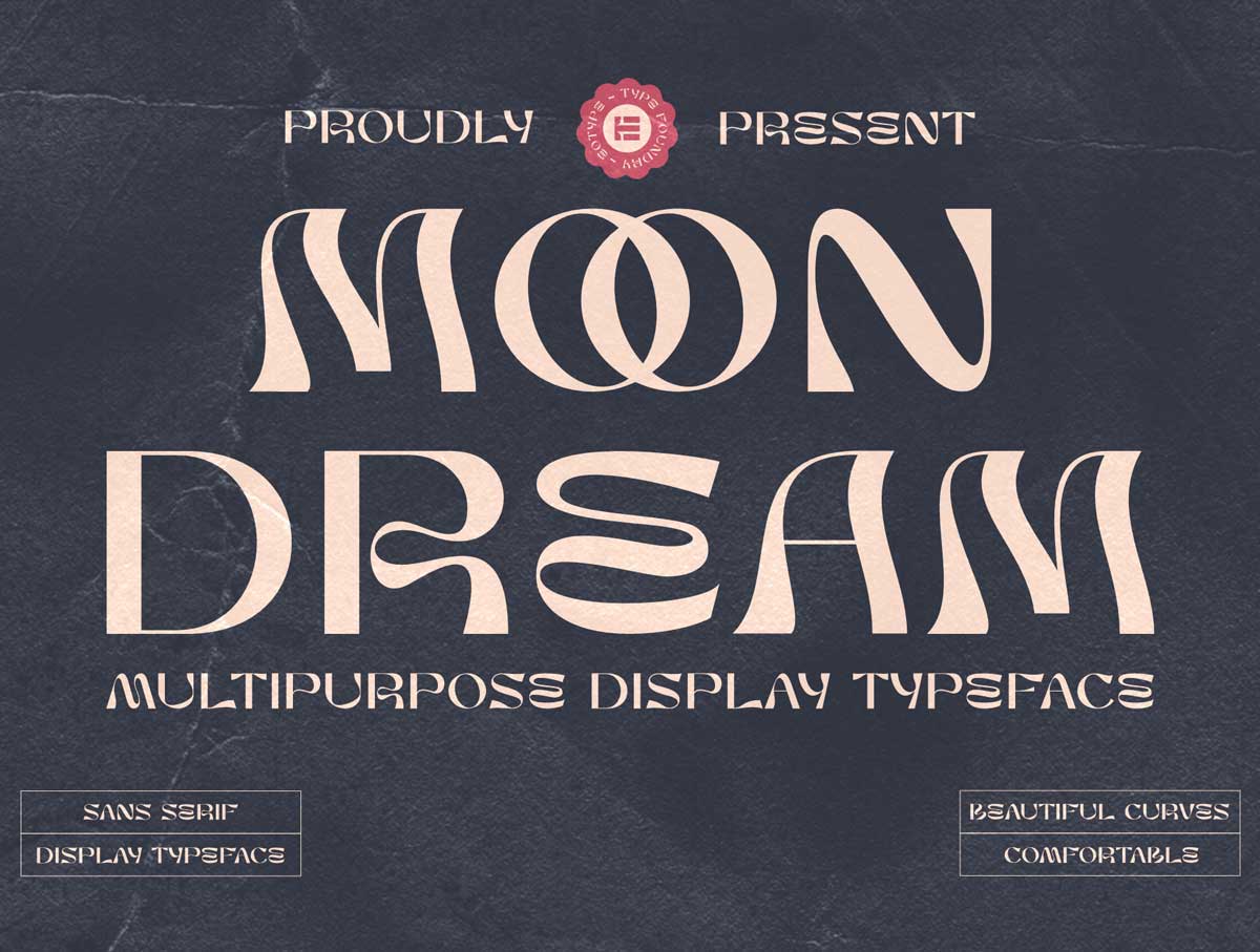 Moon Dream-英文字体设计素材.otf安装包