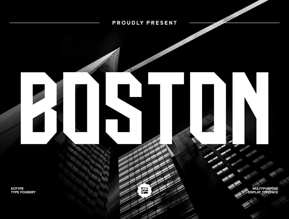 Boston-英文字体设计素材.otf .ttf安装包